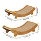 Wooden Cat Scratcher Bed - Detachable Scratch Pad