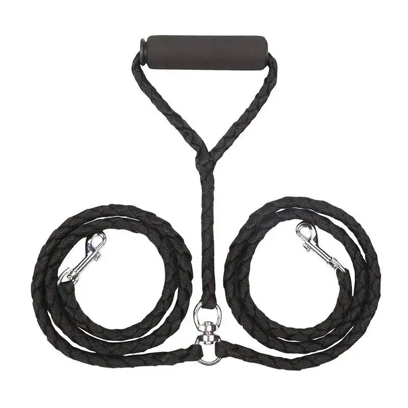 2 Way Braided Nylon Dual Dog Leash