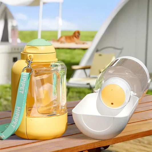 PawHydrate: Portable Pet Water & Food Bottle