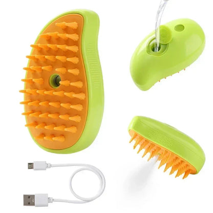 PetGroom Pro™ 3-in-1 Electric Steam Brush for Cats & Dogs