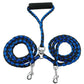 2 Way Braided Nylon Dual Dog Leash