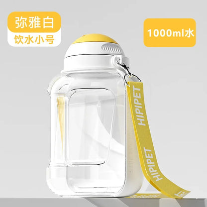 PawHydrate: Portable Pet Water & Food Bottle