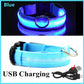 Adjustable Flashing Rechargeable Luminous LED Glowing Dog Collar